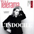  Catherine Deneuve en couverture du magazine T&eacute;l&eacute;rama du 9 avril 2014 