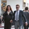 David Arquette et sa girlfriend enceinte Christina McLarty à Los Angeles, le 8 avril 2014.