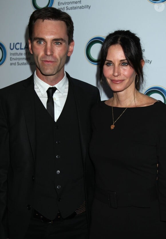 Johnny McDaid, Courteney Cox à Beverly Hills, Los Angeles, le 21 mars 2014.