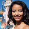 Flora Coquerel (Miss France 2014) - Cérémonie pour le cinquantenaire de l'attraction "It's a small world", en partenariat avec l'Unicef, à Euro Disney à Marne-la-Vallée. Le 10 avril 2014.