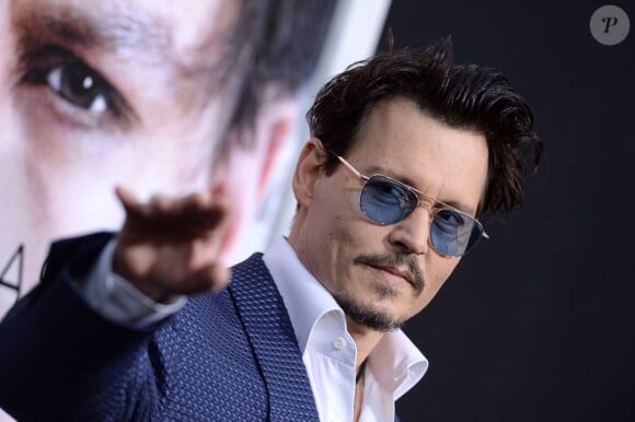 Johnny Depp lors de la première de Transcendence au Regency Village Theatre à Los Angeles, le 10 avril 2014.