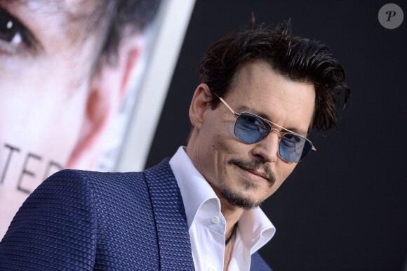 Johnny Depp lors de la première de Transcendence au Regency Village Theatre à Los Angeles, le 10 avril 2014.
