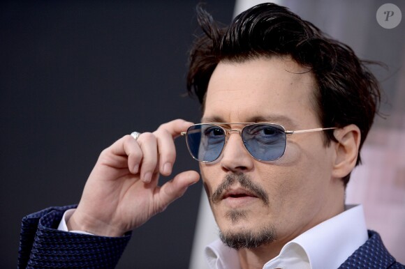 Johnny Depp lors de la première de Transcendence au Regency Village Theatre à Los Angeles, le 10 avril 2014.