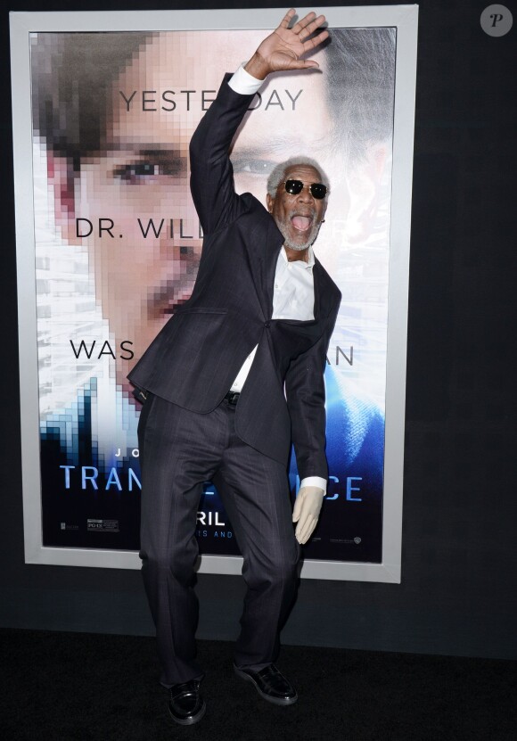 Morgan Freeman lors de la première de Transcendence au Regency Village Theatre à Los Angeles, le 10 avril 2014.