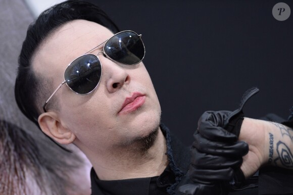Marilyn Manson lors de la première de Transcendence au Regency Village Theatre à Los Angeles, le 10 avril 2014.