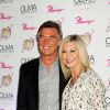 Olivia Newton et John Eastern pour le lancement de son show Summer Nights, à l'hôtel Flamingo de Las Vegas, le vendredi 11 avril 2014.