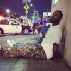 Sur Instagram, The Game a posté le 4 avril cette photo de lui, menotté et assis par terre.