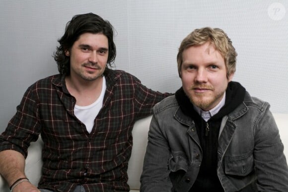 Nicolas Chassagne et Benoît Poher du groupe Kyo, le 26 mars 2014.
