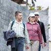 Angela Merkel et son discret époux Joachim Sauer en balade du côté de Sant'Angelo, au sud de la petite île italienne d'Ischia, le 15 avril 2014.