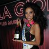 Flora Coquerel (Miss France 2014) a célébré ses 20 ans au restaurant La Gioia, au Vip Room, à Paris, le 16 avril 2014