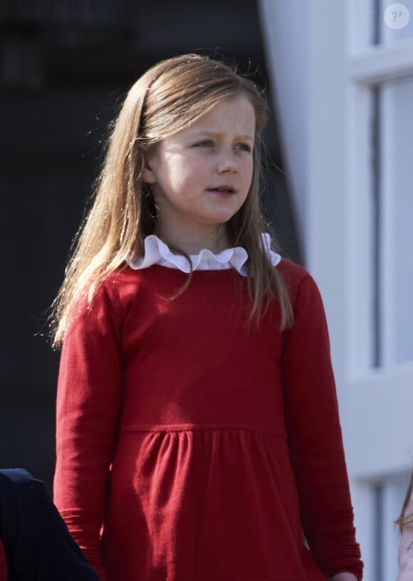 La princesse Isabella. La famille royale de Danemark fêtait les 74 ans de la reine Margrethe II au château de Marselisborg, à Aarhus, le 16 avril 2014.