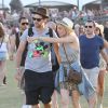 Joshua Jackson et Diane Kruger au 2e jour du 2e week-end du festival de musique de Coachella à Indio, le 19 avril 2014.