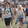 Joshua Jackson et Diane Kruger au 2e jour du 2e week-end du festival de musique de Coachella à Indio, le 19 avril 2014.