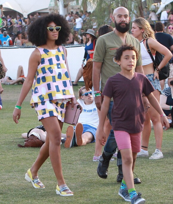 Solange Knowles au 2e jour du 2e week-end du festival de musique de Coachella à Indio, le 19 avril 2014.