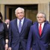 Dominique Strauss-Kahn sort de la cour pénale de NY, le 23 août 2011
 