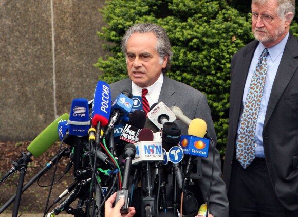 Conférence de presse des deux avocats chargés de l'affaire Dominique Strauss-Kahn, le 16 mai 2011, New York