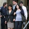 Anne Sinclair et Camille, la fille de Dominique Strauss-Kahn, sortent du tribunal après avoir demandé la libération sous caution de DSK, 19 mai 2011, New York