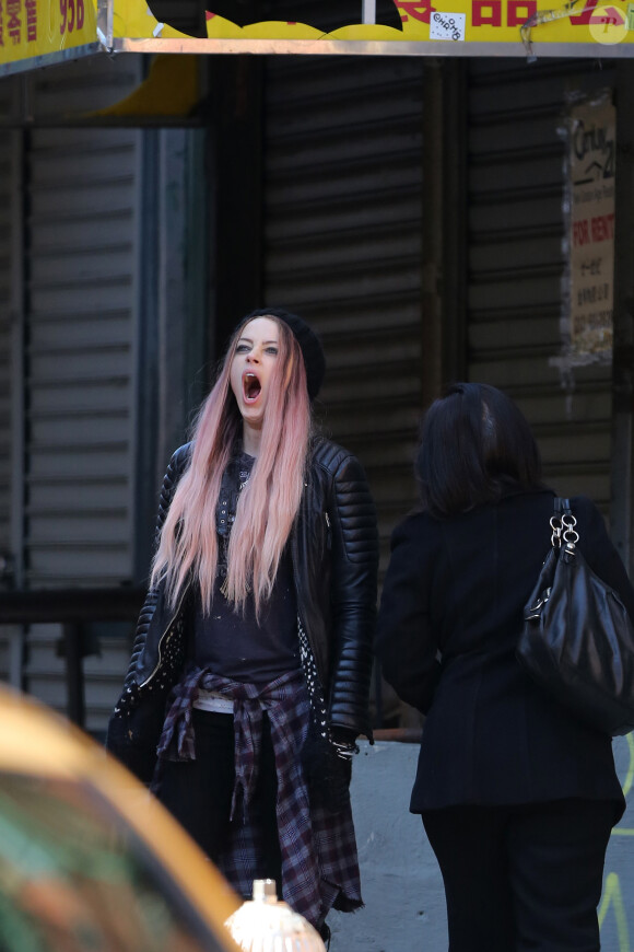 Amber Heard sur le tournage de When I Live My Life Over Again à New York, le 21 avril 2014.