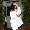 Rihanna quitte le restaurant Giorgio Baldi après y avoir dîné. Santa Monica, le 22 avril 2014.