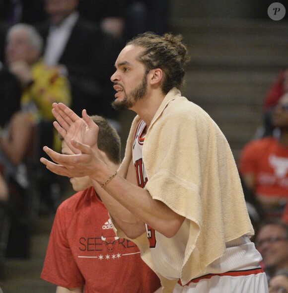 Joakim Noah lors de Chicago Bulls contre Washington Wizards à Chicago, le 22 avril 2014. 