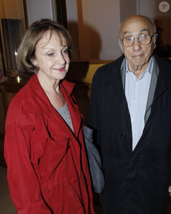 Danièle Lebrun et Marcel Bluwal lors de l'avant-première de la pièce Des fleurs pour Algernon à Paris le 14 septembre 2012
