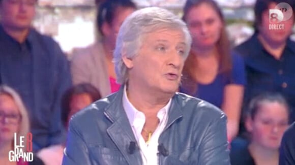 Patrick Sébastien tacle Nabilla sur le plateau du "Grand 8" sur D8. Le 24 avril 2014.