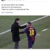 Le message d'adieu de Lionel Messi à Tito Vilanova, mort le 25 avril 2014 à 45 ans, des suites d'un cancer de la glande parotide.