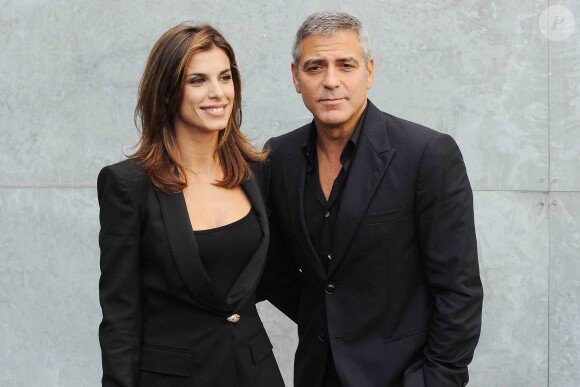 George Clooney et Elisabetta Canalis à Milan le 27 septembre 2010