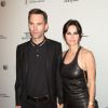 Johnny McDaid et Courteney Cox assistent à la projection du film Just Before I Go pendant le Tribeca Film Festival, au SVA Theater. New York, le 24 avril 2014.