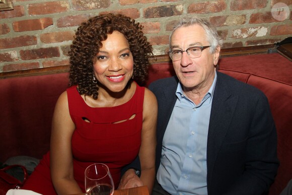 Grace Hightower et Robert De Niro  lors de l'after-party de la projection du film Begin Again, dans le cadre de la clôture du Festival de Tribeca le 26 avril 2014