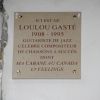 Inauguration d'une plaque hommage à Loulou Gasté dans le 17e arrondissement de Paris le 29 janvier 2014