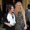 Jaime Winstone et Sienna Miller assiste au dîner de lancement de la collection de Kate Moss pour Topshop, à l'hôtel Connaught. Londres, le 29 avril 2014.