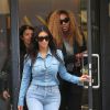 Kim Kardashian et Serena Williams quittent les bureaux de Lanvin. Paris, le 30 avril 2014.