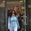 Kim Kardashian et Serena Williams quittent les bureaux de Lanvin. Paris, le 30 avril 2014.