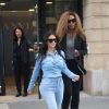 Kim Kardashian et Serena Williams quittent les bureaux de Lanvin. Paris, le 30 avril 2014.