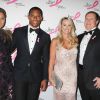 Elaina Watley, Victor Cruz, Linda Holliday et Bill Belichick à la soirée The Breast Cancer Research Foundation's Hot Pink Party, à New York, le 28 avril 2014.