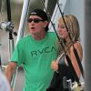 Charlie Sheen et sa nouvelle petite amie, Brett Rossi, une star du porno, en vacances au Mexique, le 29 novembre 2013.