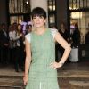 Lily Allen assiste à la tea party organisé par Chanel. Londres, le 1er mai 2014.