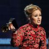 Adele au Grammy Awards, à Los Angeles le 10 février 2013.