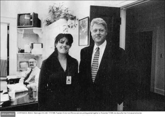 Bill Clinton et Monica Lewinsky le 17 novembre 1995.