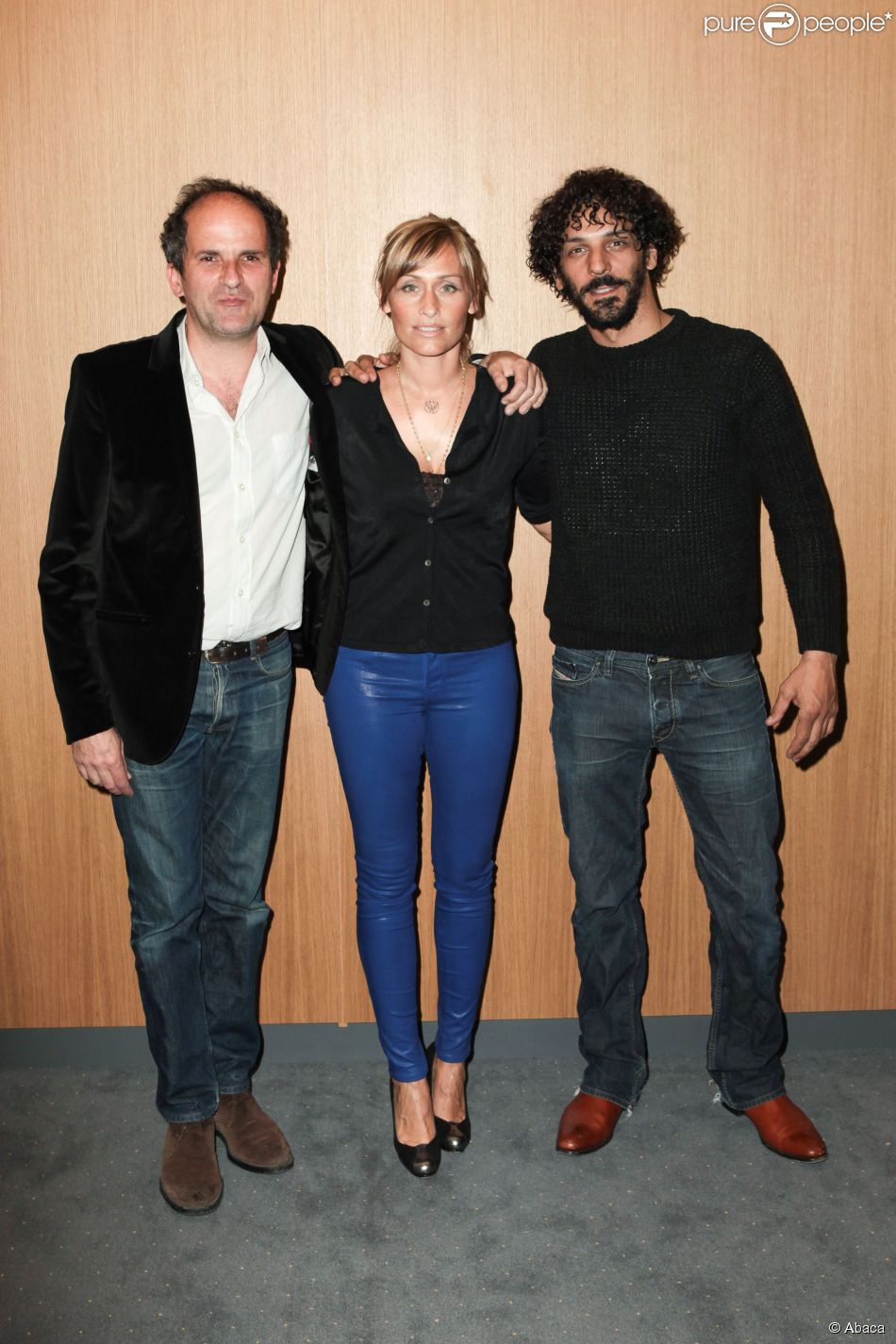 Lionel Abelanski, Elodie Hesme et Tomer Sisley à la première de &quot;Kidon&quot; au Pathé Beaugrenelle, Paris, le 6 mai 2014.