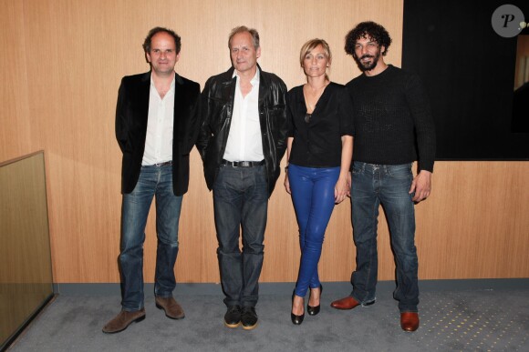 Lionel Abelanski, Hippolyte Girardot, Elodie Hesme et Tomer Sisley à la première de "Kidon" au Pathé Beaugrenelle, Paris, le 6 mai 2014.