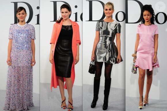 Marion Cotillard, Laetitia Casta, Laeticia Hallyday et Rihanna au défilé Cruise Dior à New York