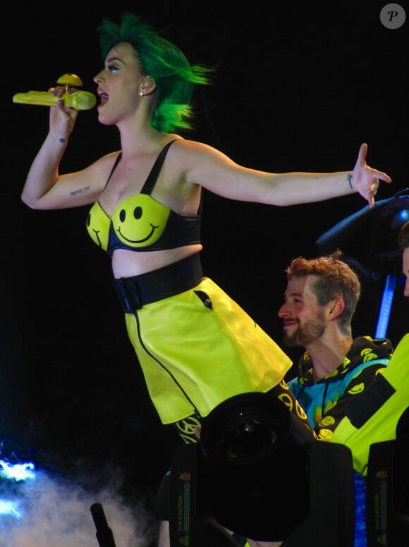 La chanteuse Katy Perry lors de sa tournée Prismatic Tour le 7 mai 2014 à Belfast