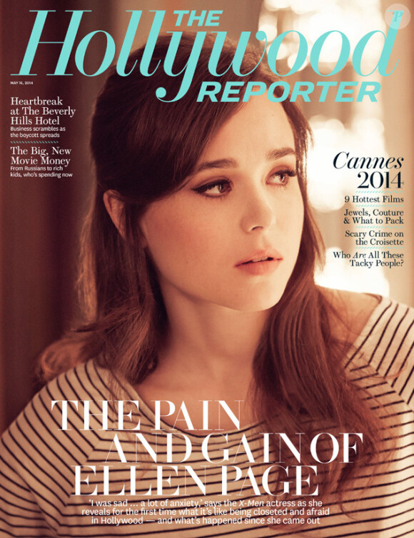 Ellen Page en couverture du Hollywood Reporter.