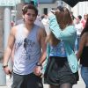 Prince Jackson, fils du regretté Michael Jackson, se promène avec sa petite amie Nikita Bess et sa mère à Beverly Hills, le 8 mai 2014.