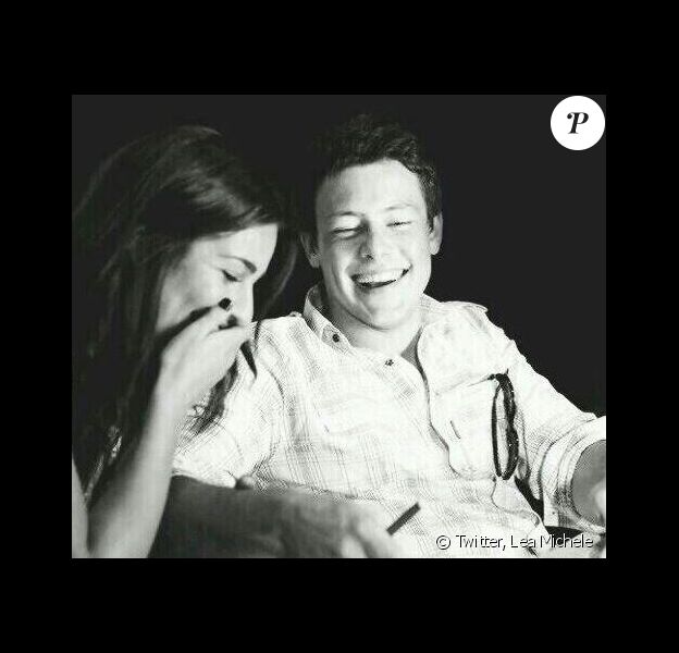 Lea Michele et Cory Monteith. Photo dévoilée le 11 mai 2014 par l'actrice sur Twitter.
