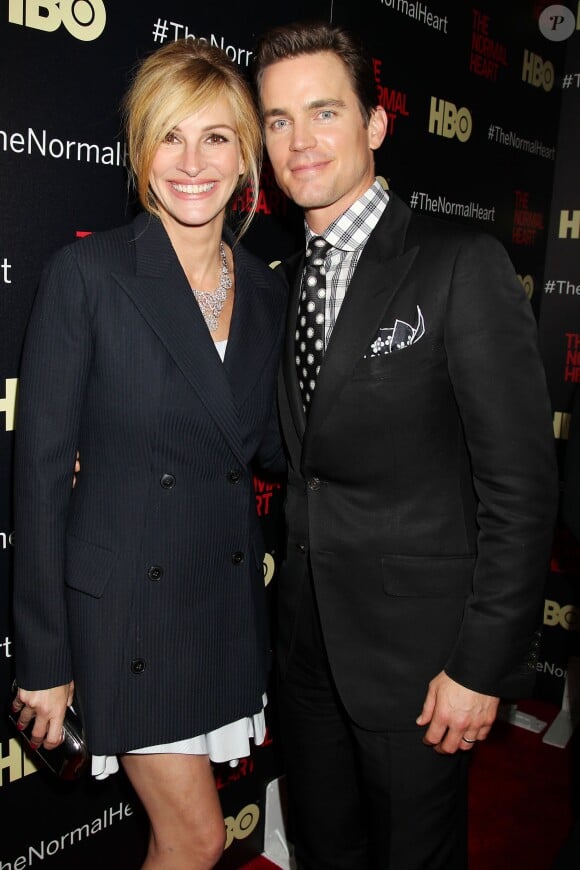 Julia Roberts et Matt Bomer lors de l'avant-première du téléfilm The Normal Heart à New York le 12 mai 2014