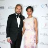 La belle Zoe Saldana et son mari Marco Perego - Soirée "Global Gift Gala 2014" à l'hôtel Four Seasons George V à Paris, le 12 mai 2014.