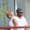 Pamela Anderson et son mari Rick Salomon sont descendus à l'hôtel Eden Roc au Cap d'Antibes, le 13 mai 2014. Le couple est venu pour participer au 67e Festival du Film de Cannes.